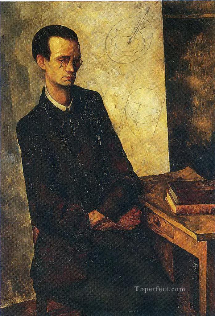the mathematician 1918 Diego Rivera Oil Paintings